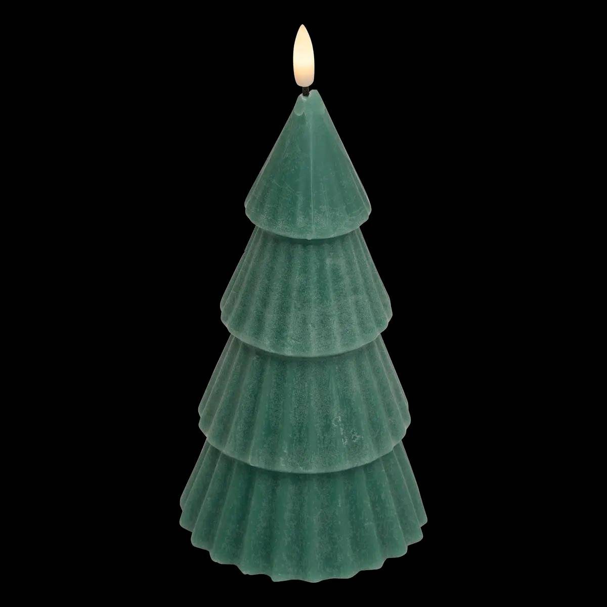 Atmosphera - Bougie LED forme sapin H.20cm vert - Feeric Lights & Christmas - Image 4