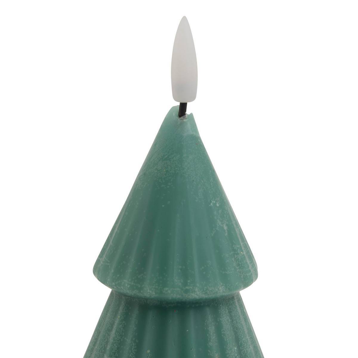 Atmosphera - Bougie LED forme sapin H.20cm vert - Feeric Lights & Christmas - Image 2
