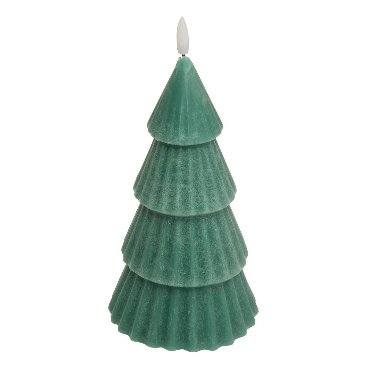 Atmosphera - Bougie LED forme sapin H.20cm vert - Feeric Lights & Christmas - Image 1