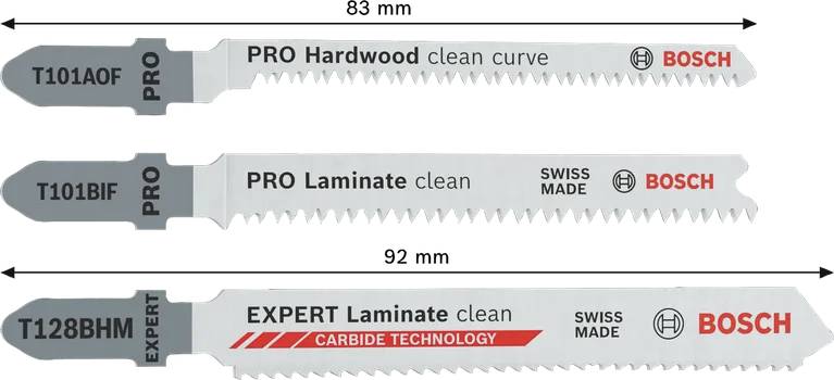 Jeu de lames de scie sauteuse PRO pour stratifié, 15 pièces - BOSCH - 2607011947 - Image 6