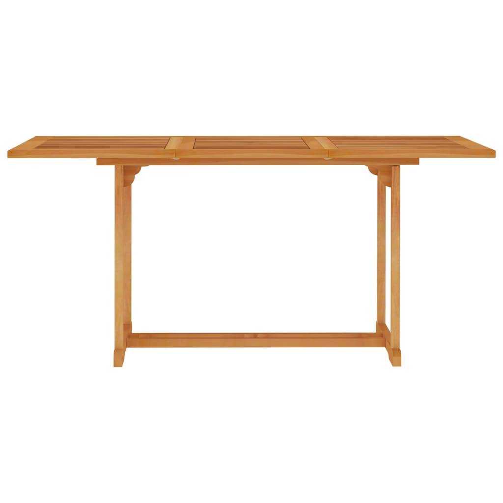 Helloshop26 - Salon de jardin meuble d'extérieur ensemble de mobilier 5 pièces avec coussins bois de teck massif - Image 3