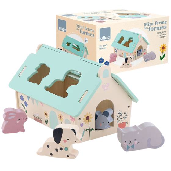 Vilac - Vilac - Boite à formes maison des animaux - Sarah - Image 2