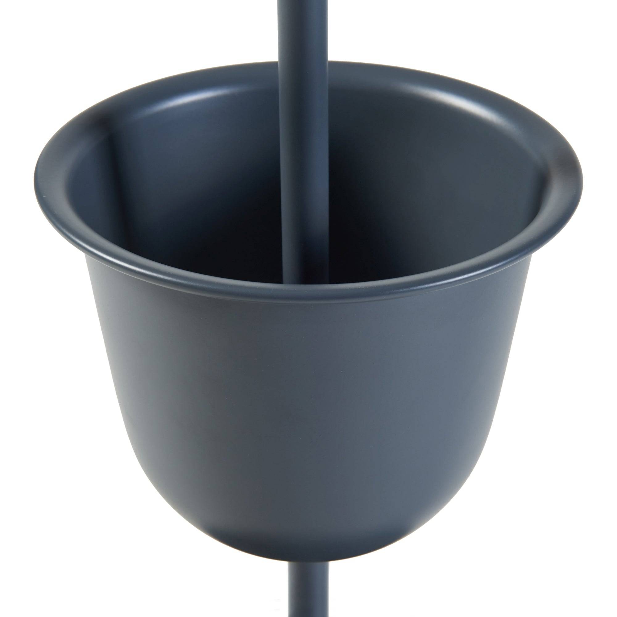 Porte-plantes style intemportel support 48 x 23 cm 1 cache-pot noir - Image 4
