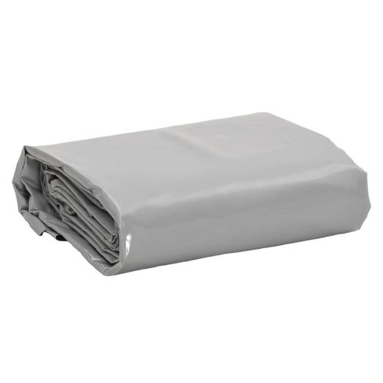 Bâche Carrée Grise Multi-Usages PVC 650g/m² pour Abri de Jardin et Matériaux 4x4 m – ComfortXL Outdoor Living - Image 1