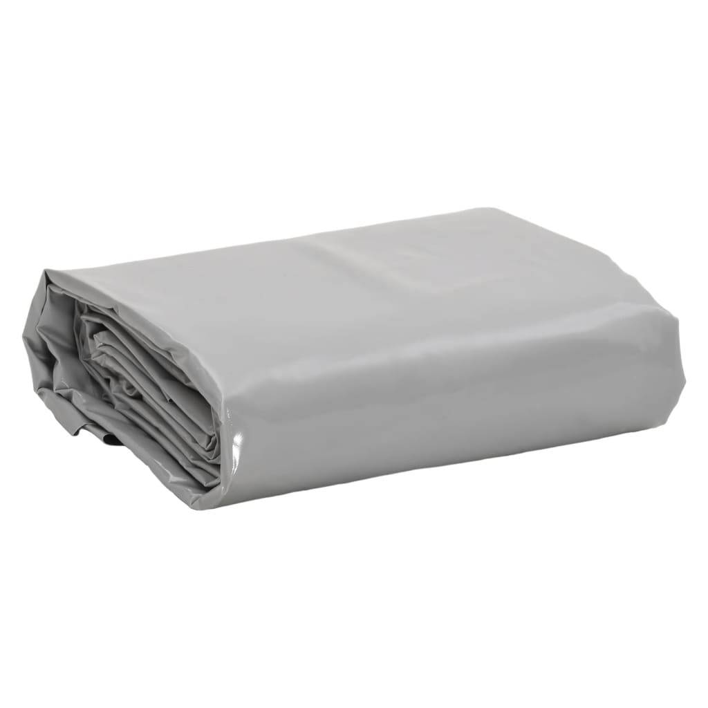 Bâche Carrée Grise Multi-Usages PVC 650g/m² pour Abri de Jardin et Matériaux 4x4 m – ComfortXL Outdoor Living - Image 1