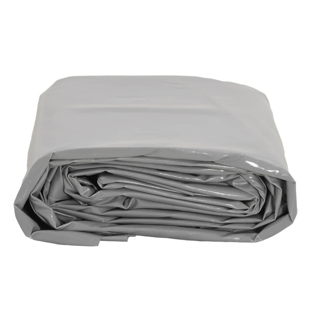 Bâche Carrée Grise Multi-Usages PVC 650g/m² pour Abri de Jardin et Matériaux 4x4 m – ComfortXL Outdoor Living - Image 3
