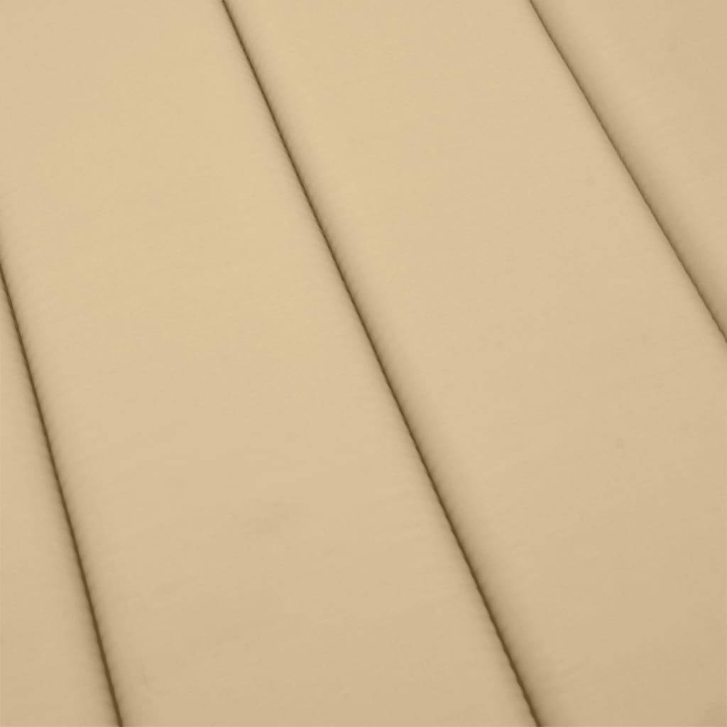 Coussin Bain de soleil | Coussin de chaise longue beige mélangé 200x50x4 cm tissu Maison Chic - Image 7