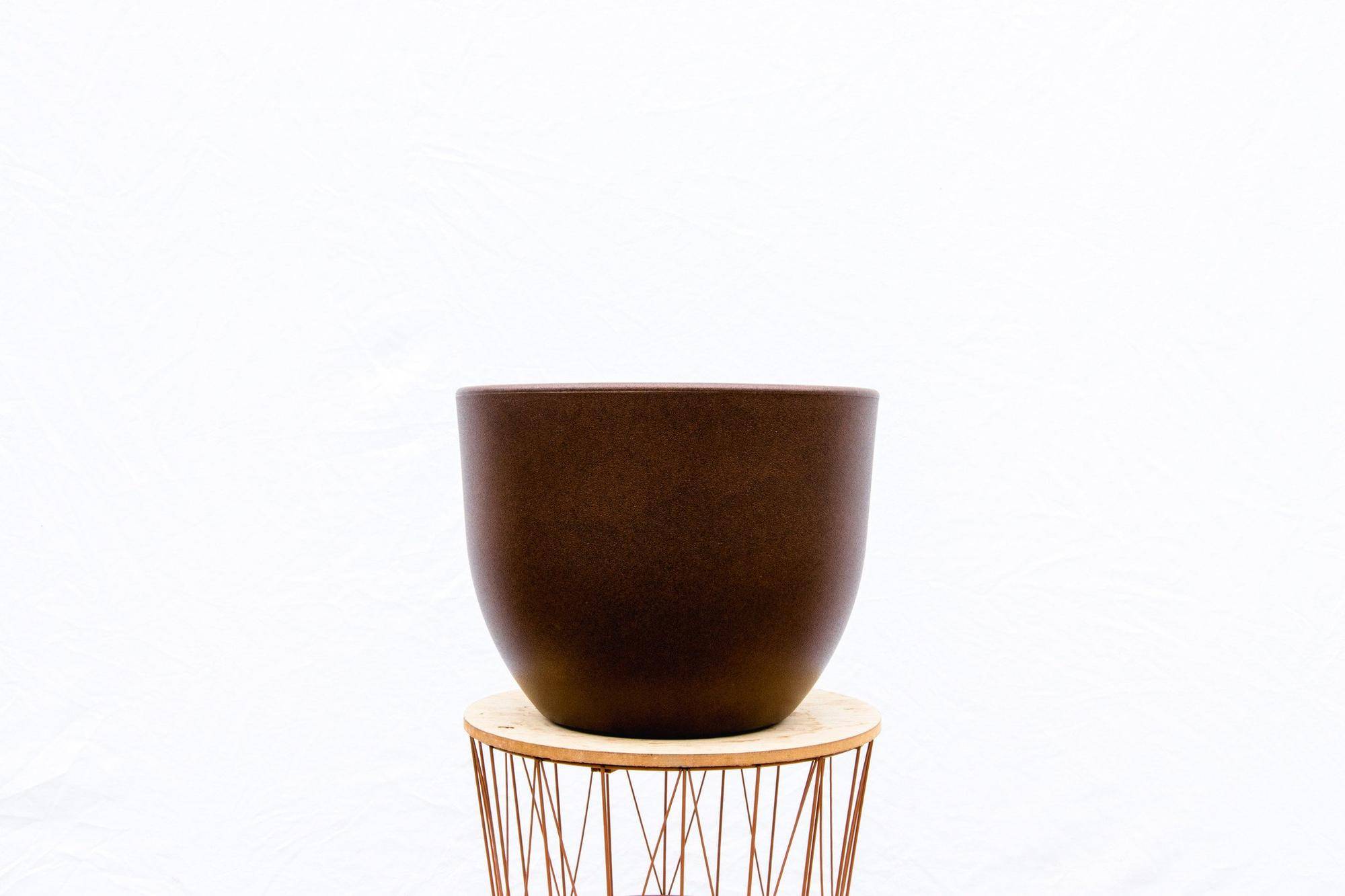 PANGIVO - Pot de fleurs fibre de terre bronze 65 x 65 x 51 cm - PANGIVO - Image 3
