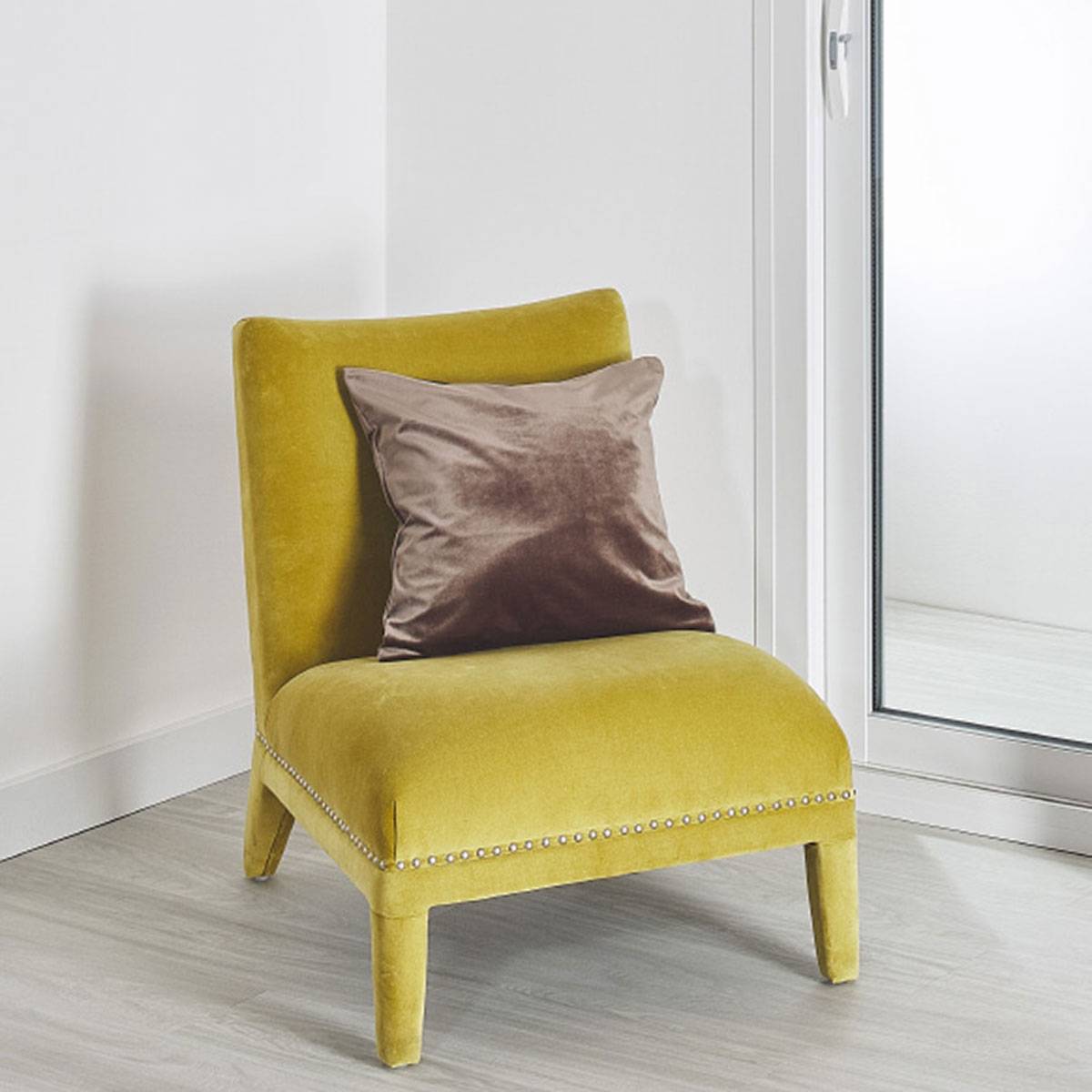 Home Maison - Coussin velours uni déhoussable - HOME MAISON - Image 1