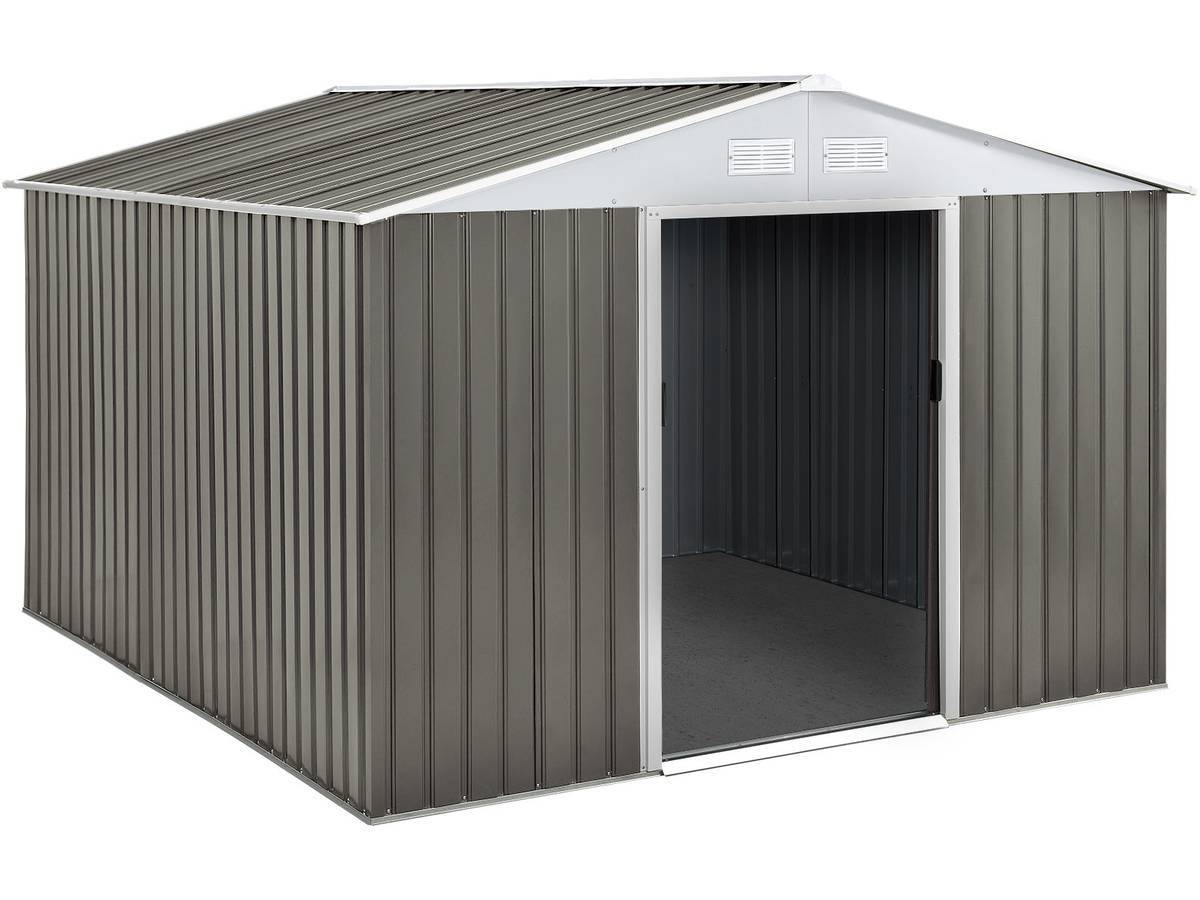 Habitat Et Jardin - Abri Jardin Métal "dallas" - 8,84 M² - Taupe -habitat Et Jardin - Image 1