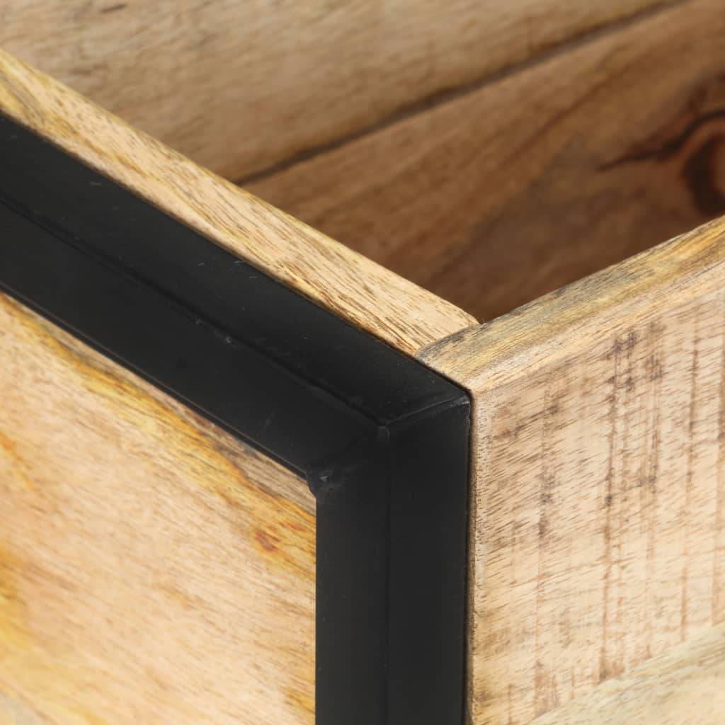 ComfortXL - Jardinière bois manguier balcon hauteur ergonomique noir 60cm - ComfortXL Outdoor Living - Image 6