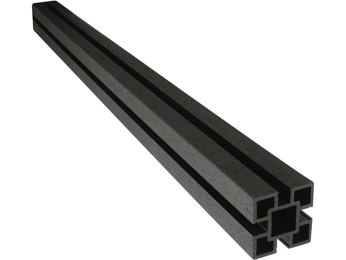 Habitat Et Jardin - Kit Clôture 8 X 1.6m Composite - Kit De Fixation Offert - Gris -habitat Et Jardin - Image 3