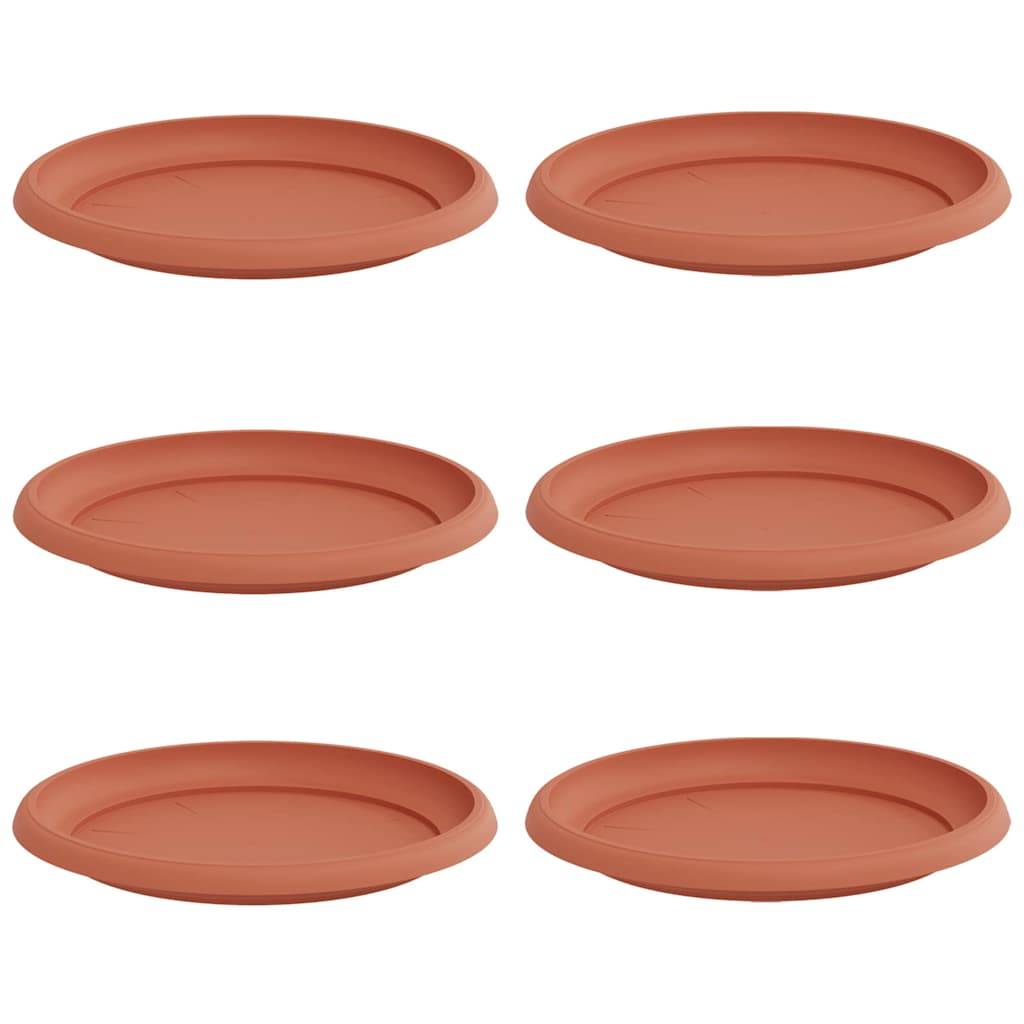 Prolenta Premium - Jardinière plastique rouge 23,5 x 23,5 x 2,5 cm - Prolenta premium p38.4 - Image 2