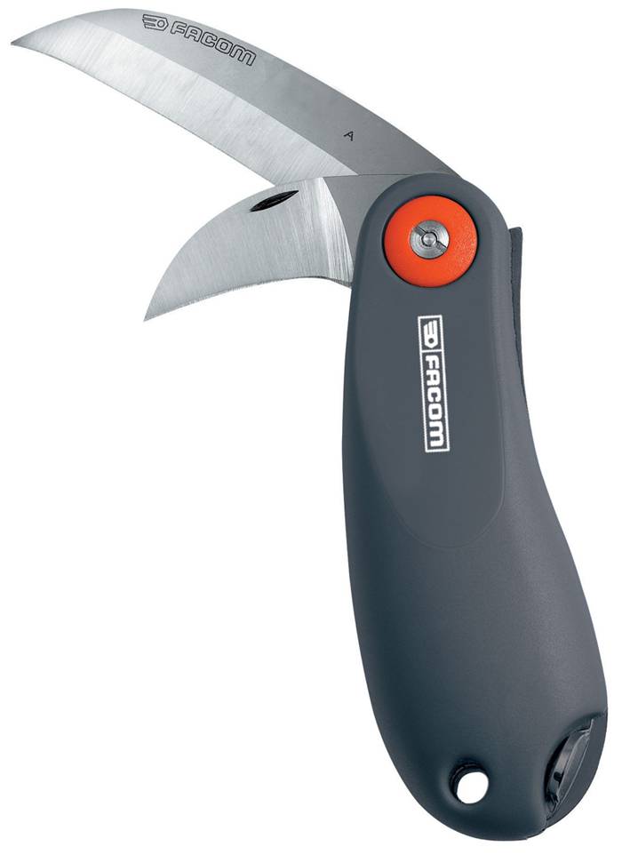 Couteau d'électricien manche plastique à 2 lames - FACOM - 640180PB - Image 1