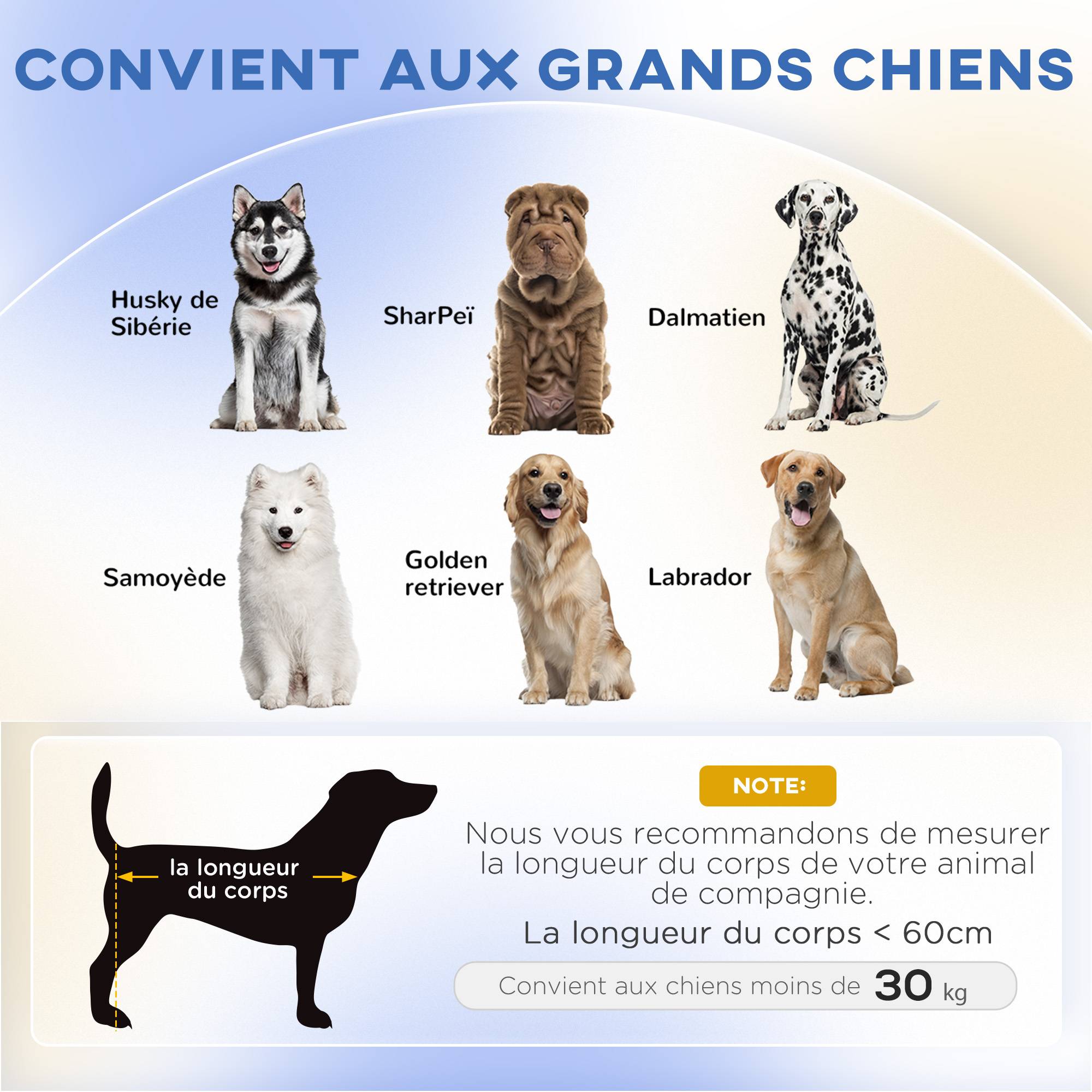 Sans Marque - Canapé Chien Grand Lit surélevé pour Chien Coussin Lavable Cadre en Bois Tissu Polyester 98 x 67 x 25 cm Gris Foncé - Image 6