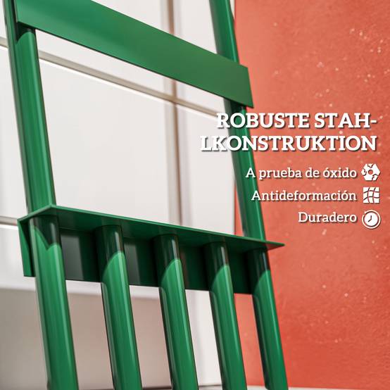 ComfortXL - Aérateur de gazon manuel acier vert foncé 30 x 4 x 94 cm 5 pointes creuses - ComfortXL Outdoor Living - Image 7