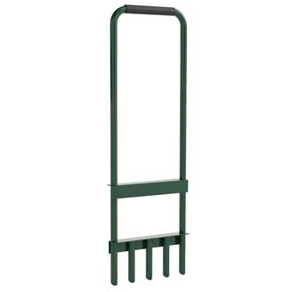 ComfortXL - Aérateur de gazon manuel acier vert foncé 30 x 4 x 94 cm 5 pointes creuses - ComfortXL Outdoor Living