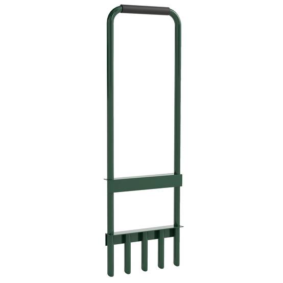 ComfortXL - Aérateur de gazon manuel acier vert foncé 30 x 4 x 94 cm 5 pointes creuses - ComfortXL Outdoor Living - Image 1
