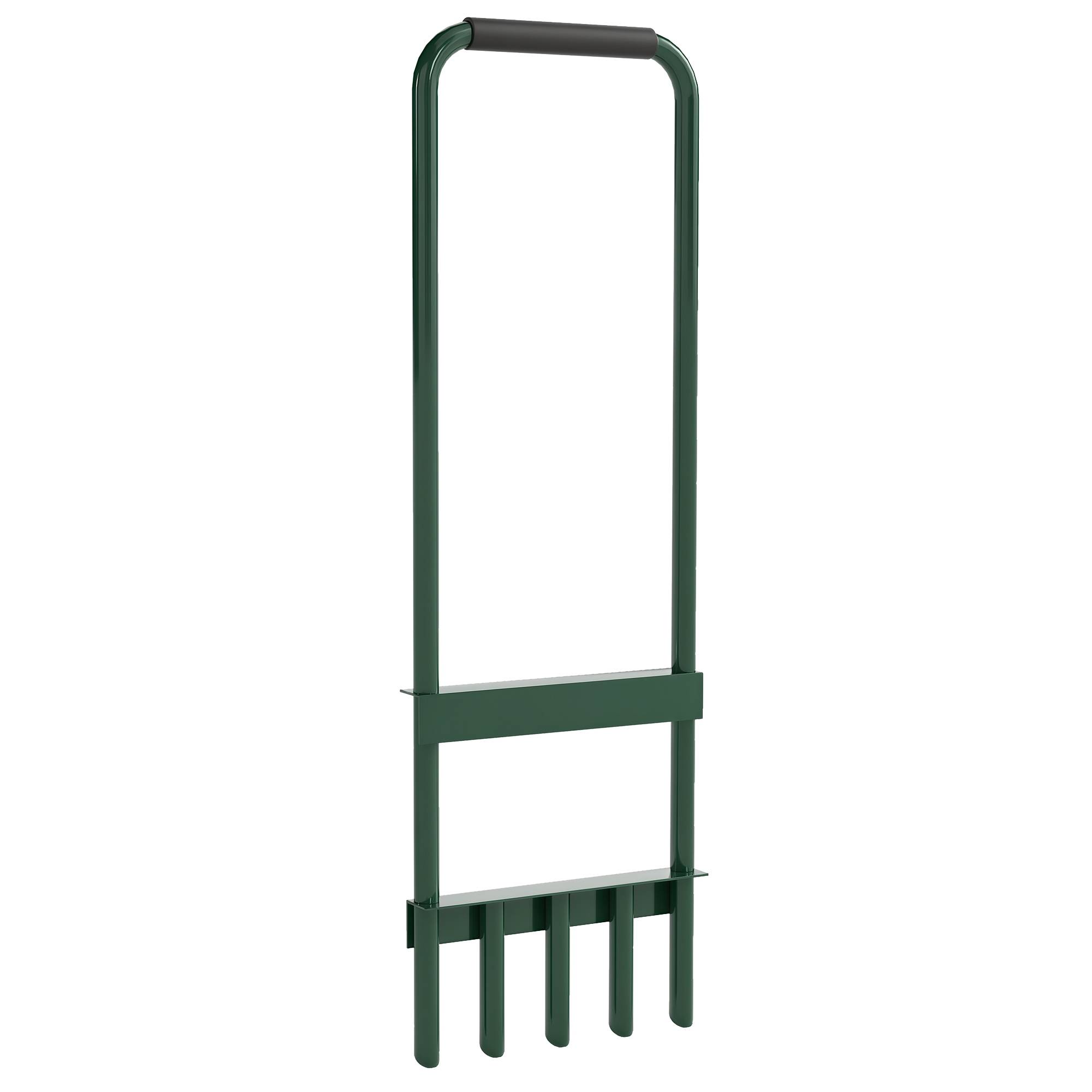 ComfortXL - Aérateur de gazon manuel acier vert foncé 30 x 4 x 94 cm 5 pointes creuses - ComfortXL Outdoor Living - Image 1
