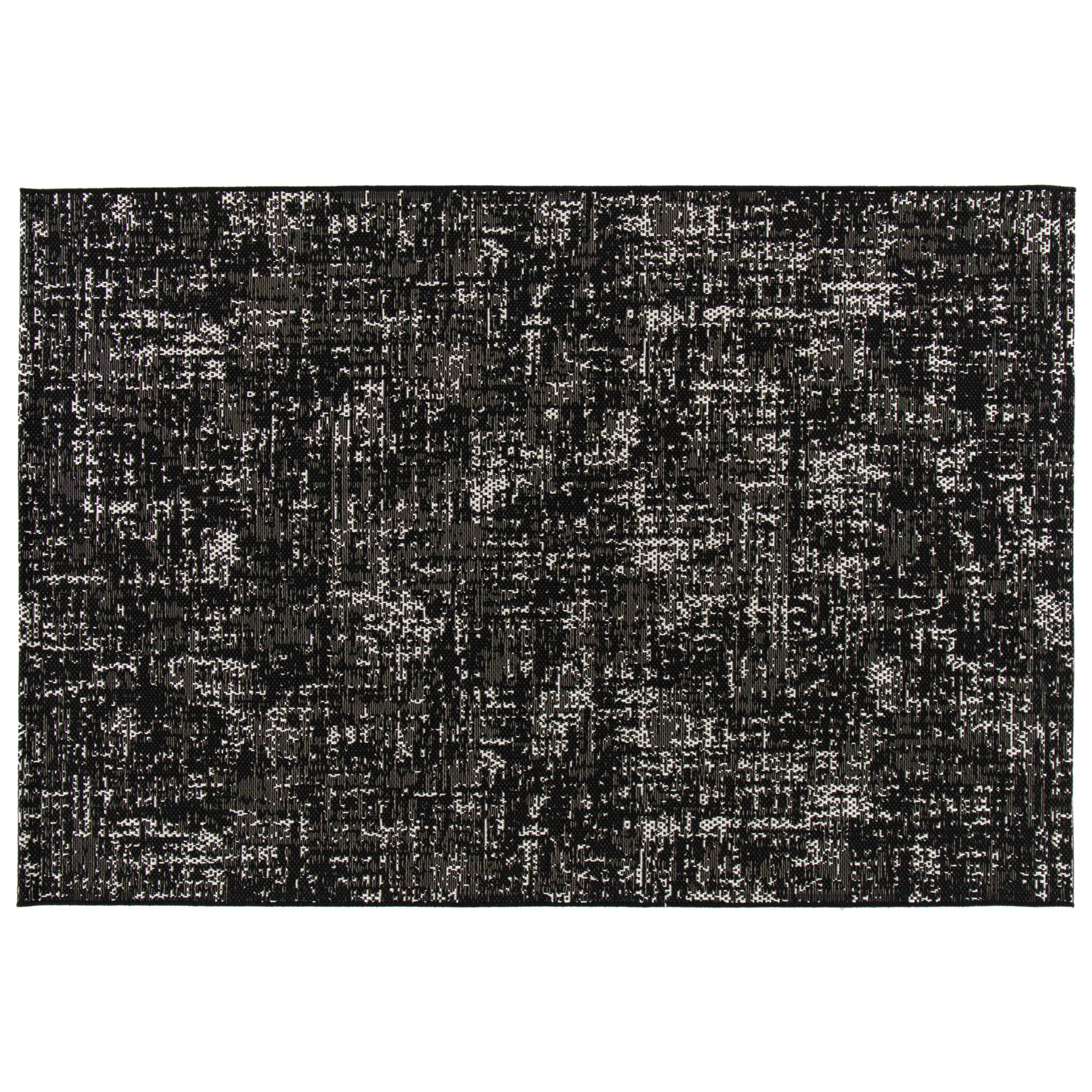 Oviala - Tapis d'extérieur en polypropylène 200 x 290 cm noir Hella - Oviala - Image 1