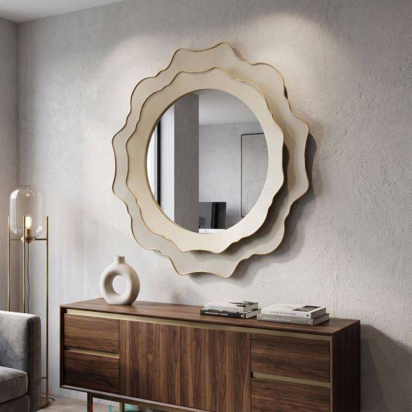 Miroir mural en métal Romantic 95 x 7 cm Mauro Ferretti - Image 2