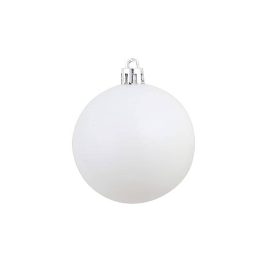 Ensemble de boules de Noël - Ornements de Noël - décorations de Noël 100 pcs 3/4/6 cm Blanc/Gris - Image 7