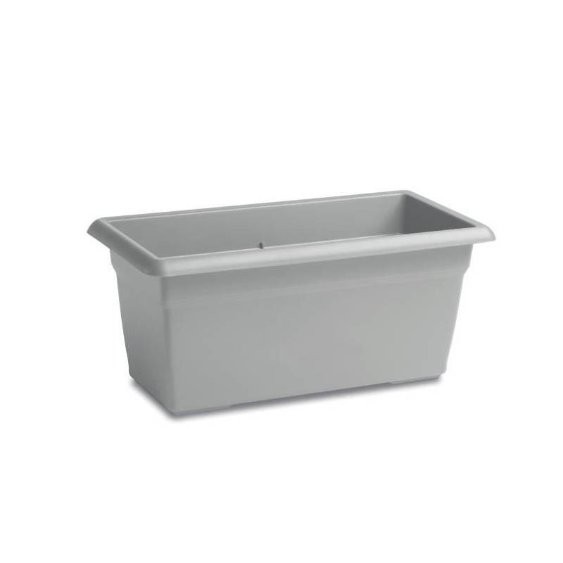 Sans Marque - Bac A Fleur Rectangulaire Mediterraneo - 110l - 100 Cm - Stone Grey - Image 1