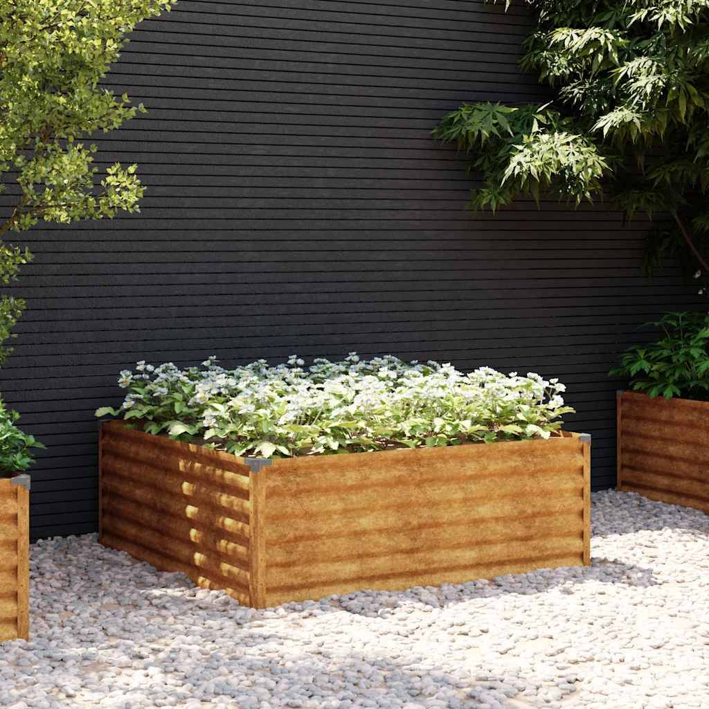 Vidaxl - Lit surélevé de jardin 100x100x36 cm acier corten vidaXL 151993 - Image 1