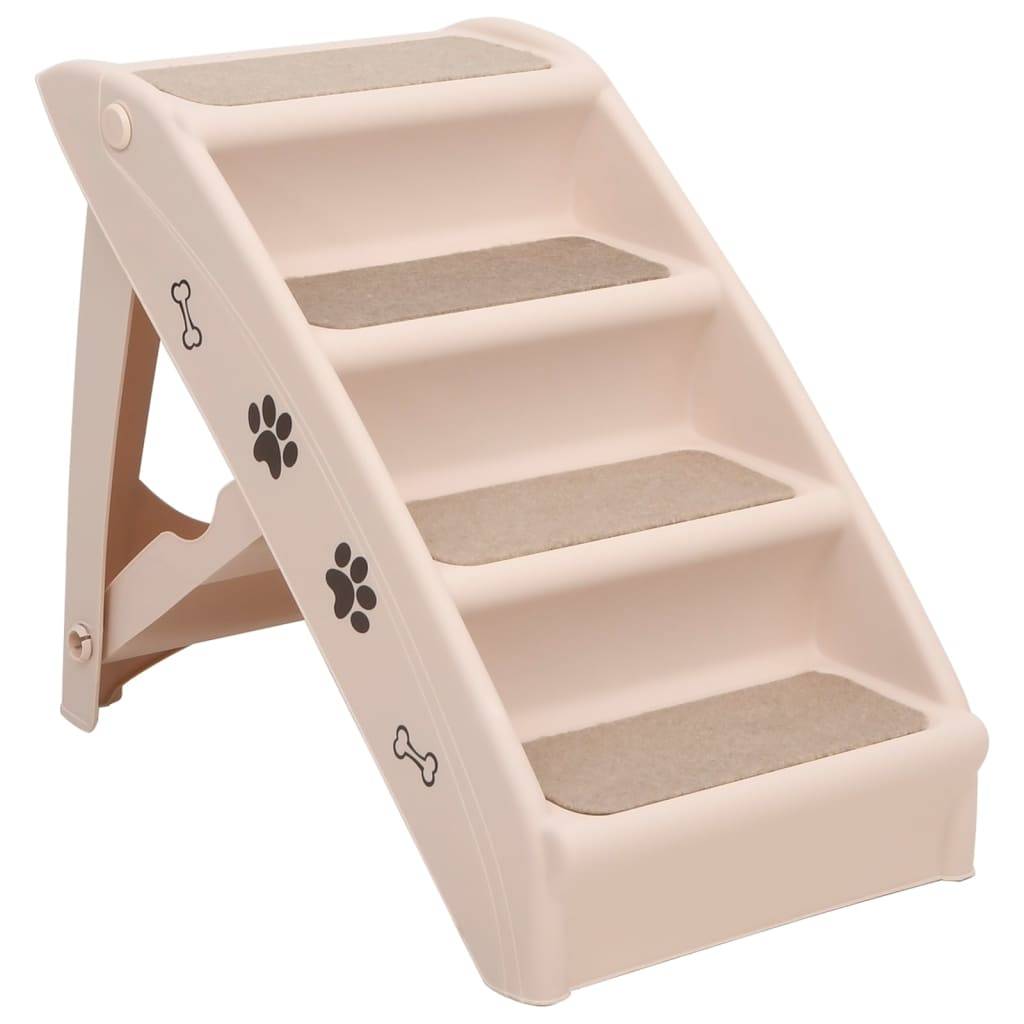 Vidaxl - Escaliers pliables pour chiens Crème 62x40x49,5 cm vidaXL 170984 - Image 2