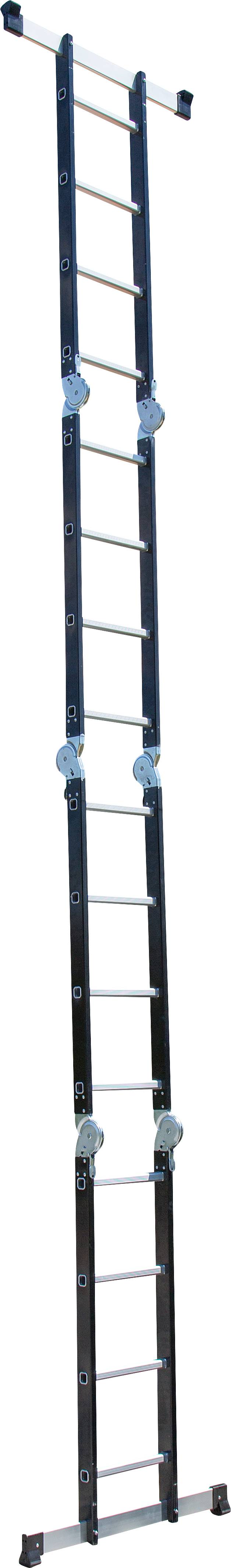 Échelle pliante aluminium noire multifonction compacte - ESCALO - Image 4