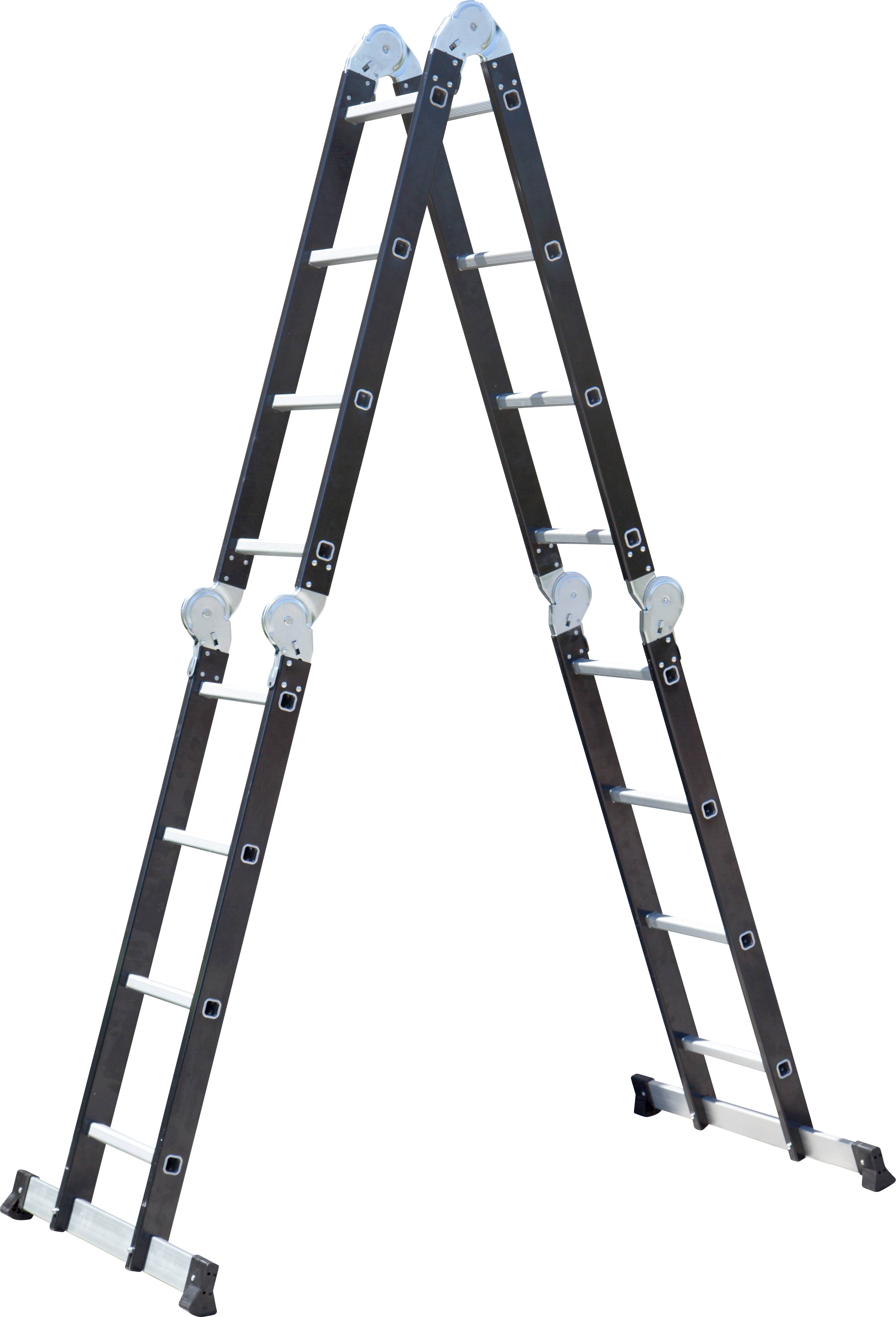 Échelle pliante aluminium noire multifonction compacte - ESCALO - Image 3