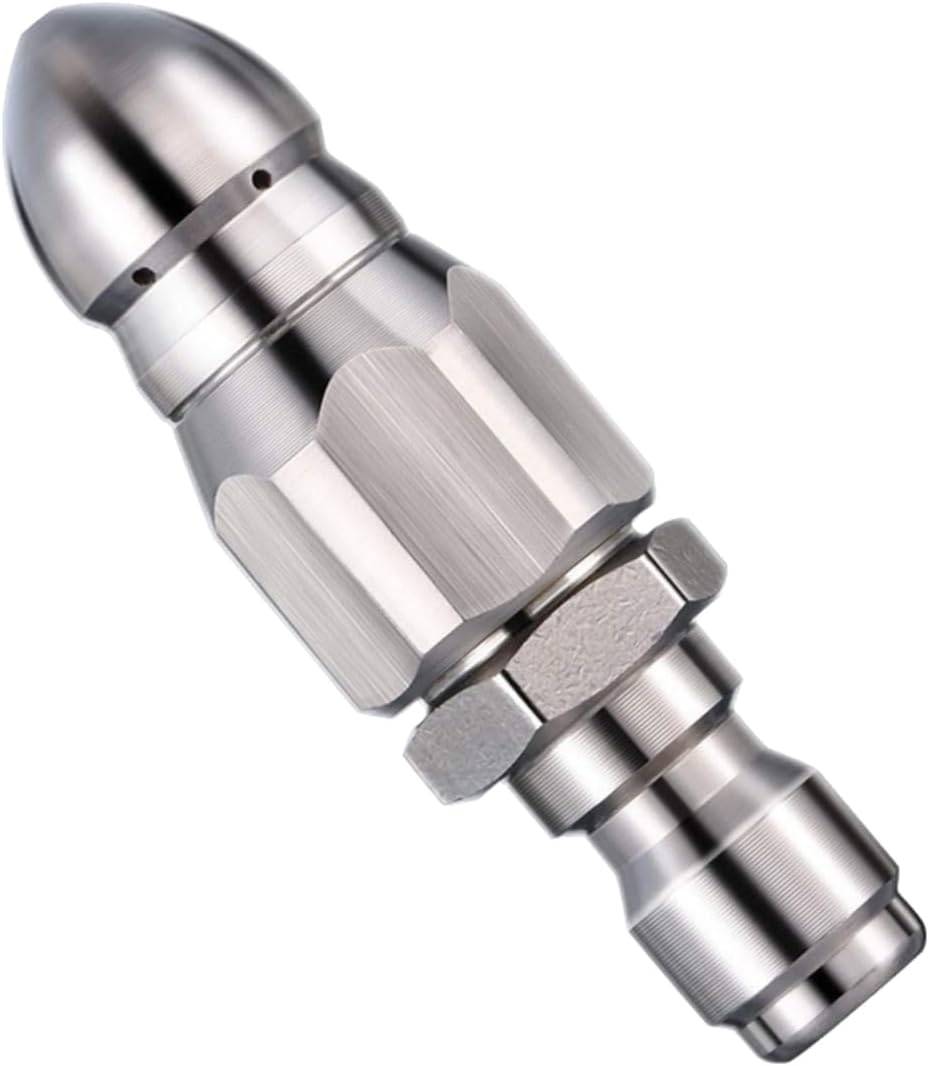Buse de nettoyage haute pression en acier inoxydable pour déboucher les canalisations(pour tuyau de 1/4"), pour nettoyeur haute pression-Lytech - Image 1