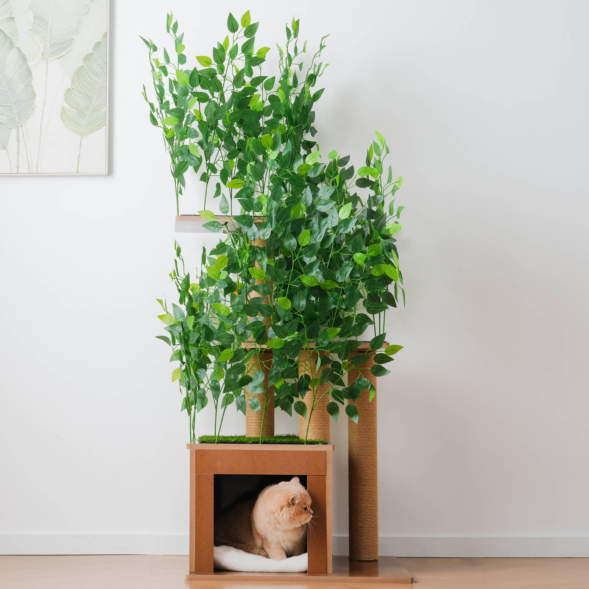 KIUB Grand Plateau Mélamine Motif Chats - 24x38cm - Design Français Pour Amoureux Des Chats