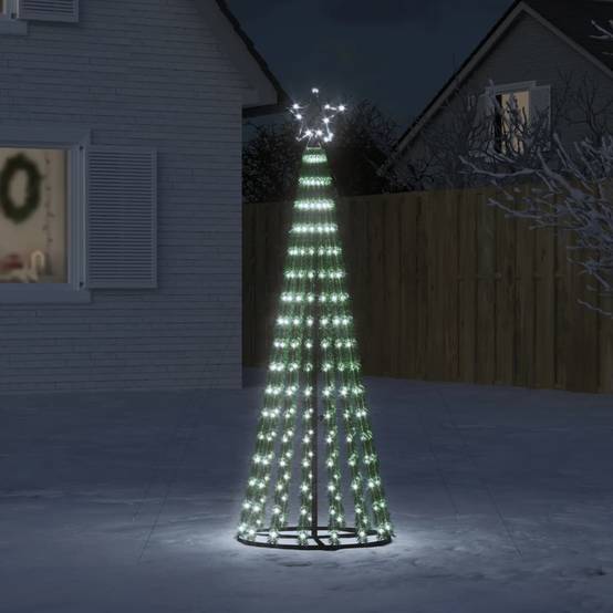 Sapin De Noël - Arbre de Noël lumineux conique 275 LED blanc froid 180 cm - Image 2