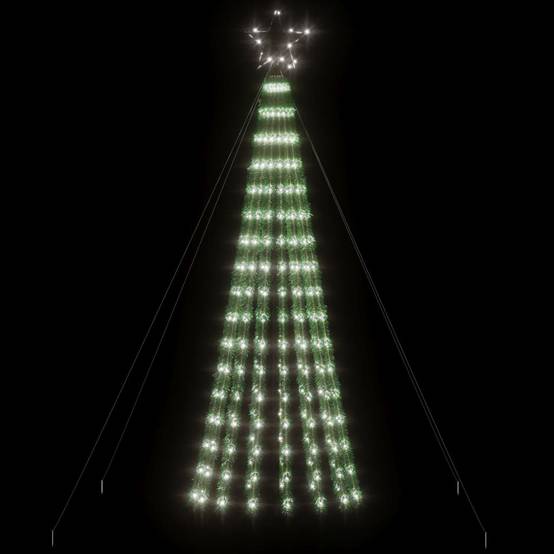 Sapin De Noël - Arbre de Noël lumineux conique 275 LED blanc froid 180 cm - Image 3