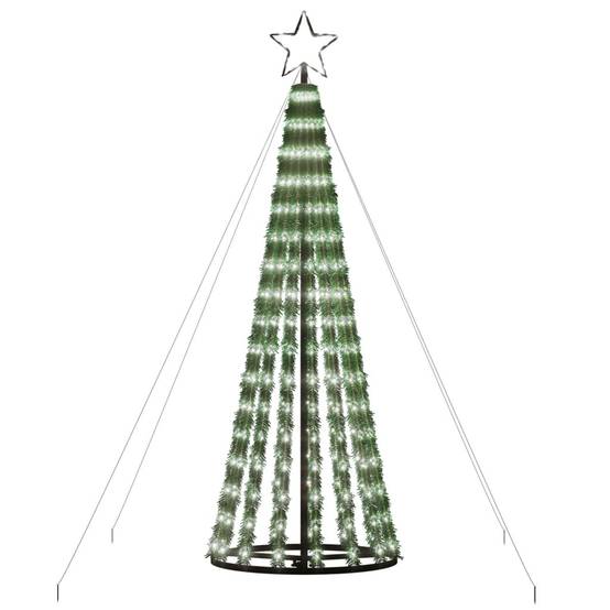 Sapin De Noël - Arbre de Noël lumineux conique 275 LED blanc froid 180 cm - Image 4