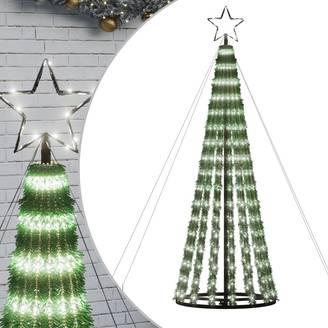 Sapin De Noël - Arbre de Noël lumineux conique 275 LED blanc froid 180 cm