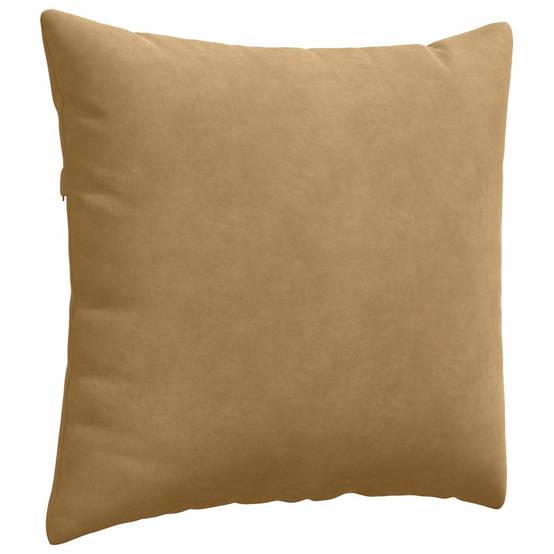 Paire de Coussins en Velours Côtelé Confortables pour Salon Chambre avec Housse Amovible Marron 45x45 cm – ComfortXL Outdoor Living - Image 5