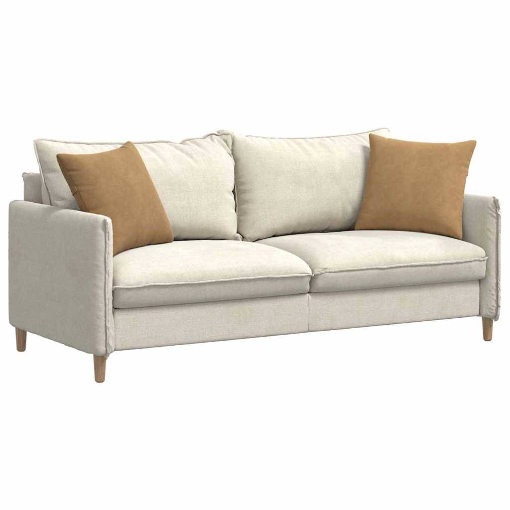 Paire de Coussins en Velours Côtelé Confortables pour Salon Chambre avec Housse Amovible Marron 45x45 cm – ComfortXL Outdoor Living - Image 3