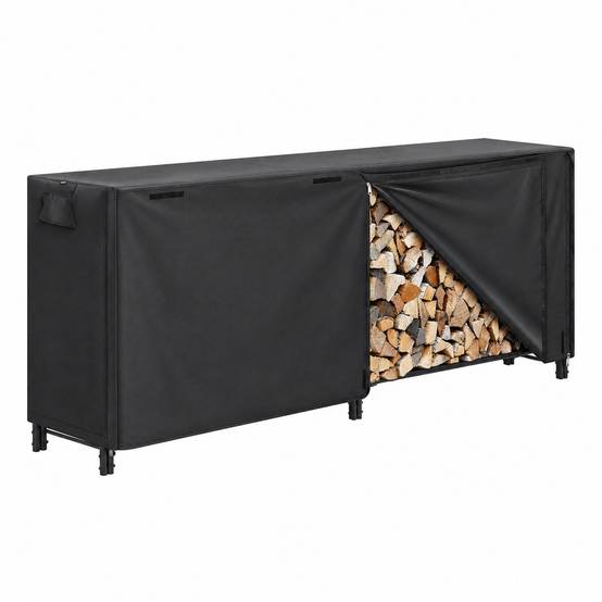 Support à Bûches avec Housse Imperméable Robuste en Acier - Image 1