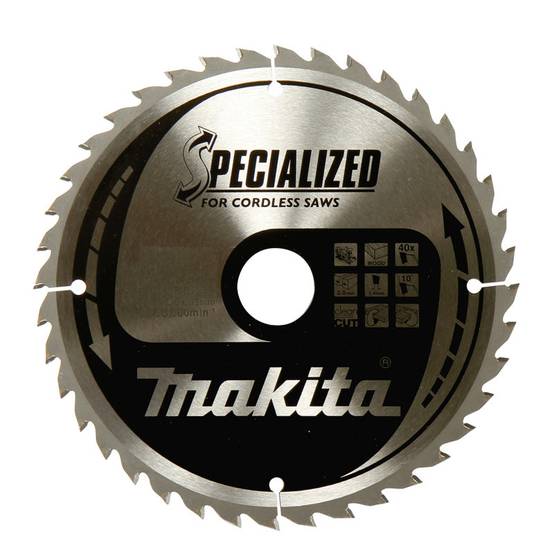 Makita - Lames carbure "EFFICUT" pour Bois, pour scies circulaires à batterie MAKITA - taille Ø 165 mm x 25 Dents - MAKITA ACCESSOIRES - Image 2