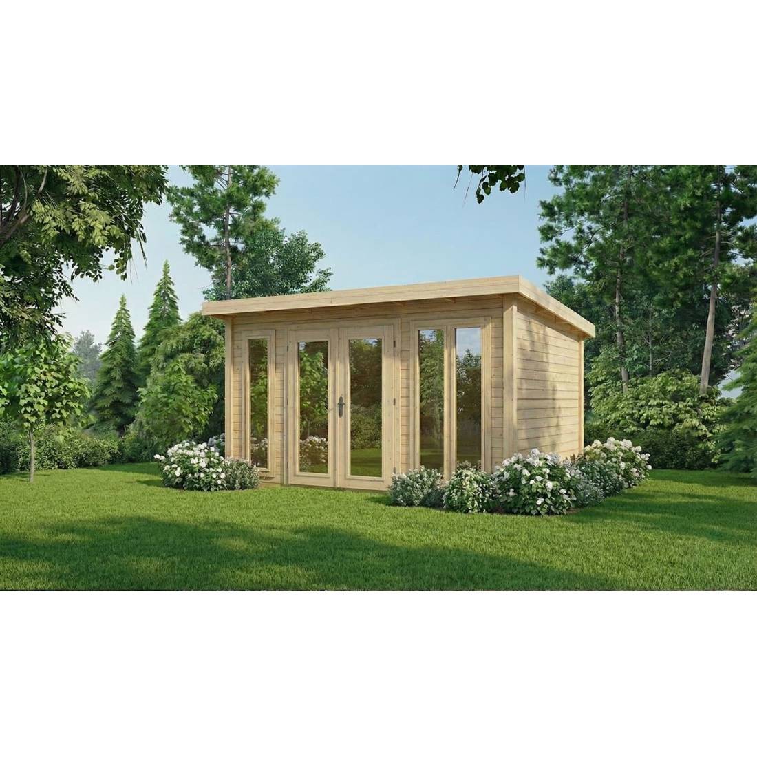 Altanka - Abri de jardin en bois Kira 4,04x3,09m - 12m2 - Ep. 34mm - 000008 - ALTANKA - Image 1