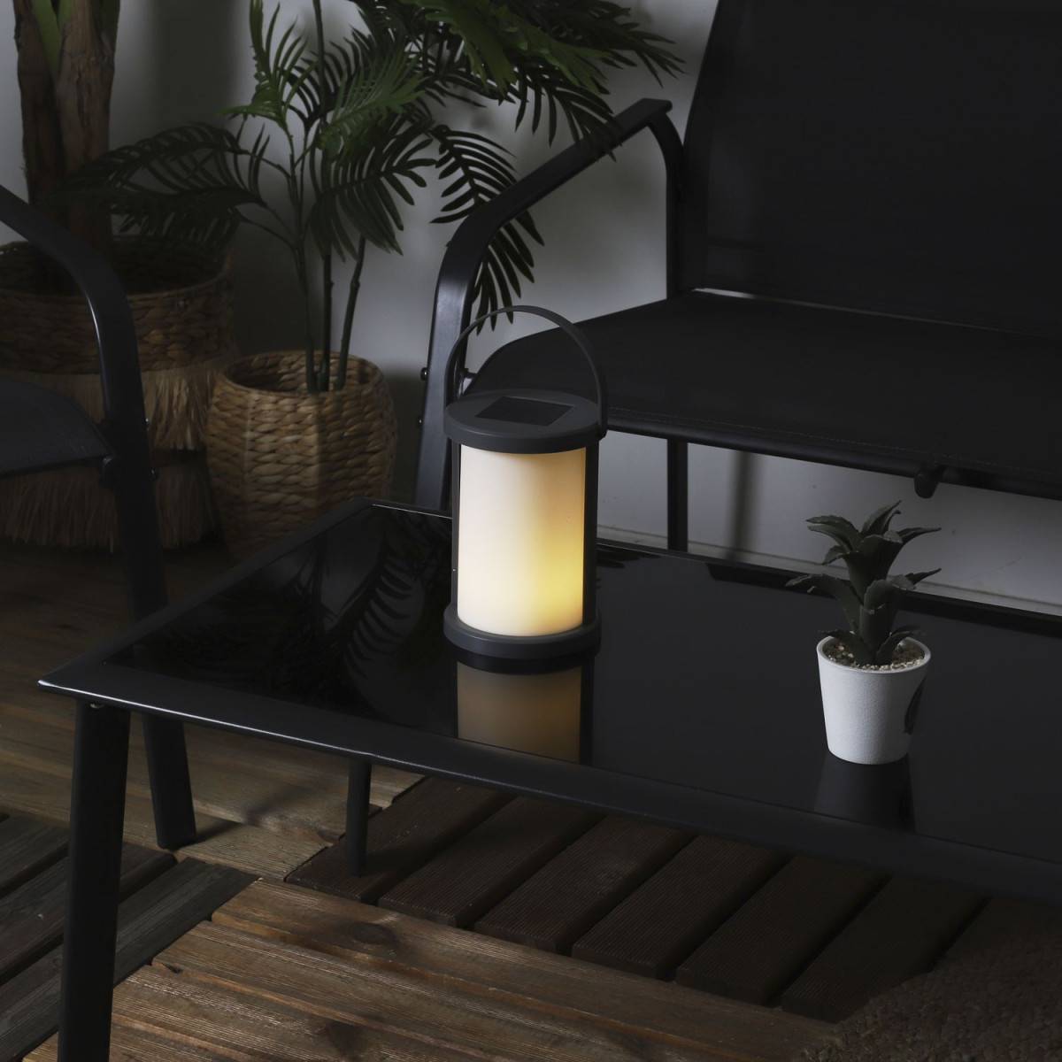 The Home Deco Factory - Lampe Solaire Extérieur "Clara" 18cm Gris - Image 8