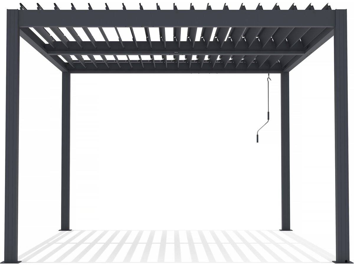 Habitat Et Jardin - Pergola Bioclimatique En Aluminium "windsor" - 3 X 4 M - Anthracite -habitat Et Jardin - Image 1