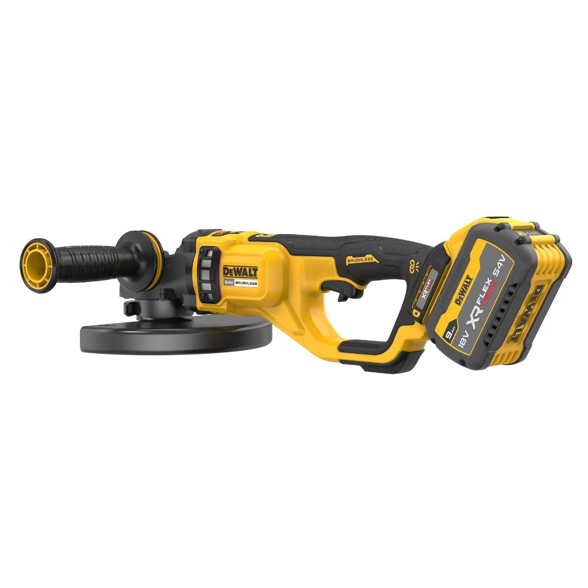 Meuleuse 230 mm XR FLEXVOLT 54V Brushless - DEWALT - 2 batteries 54V 3.0Ah - chargeur - coffret - DCG460X2-QW - Image 2