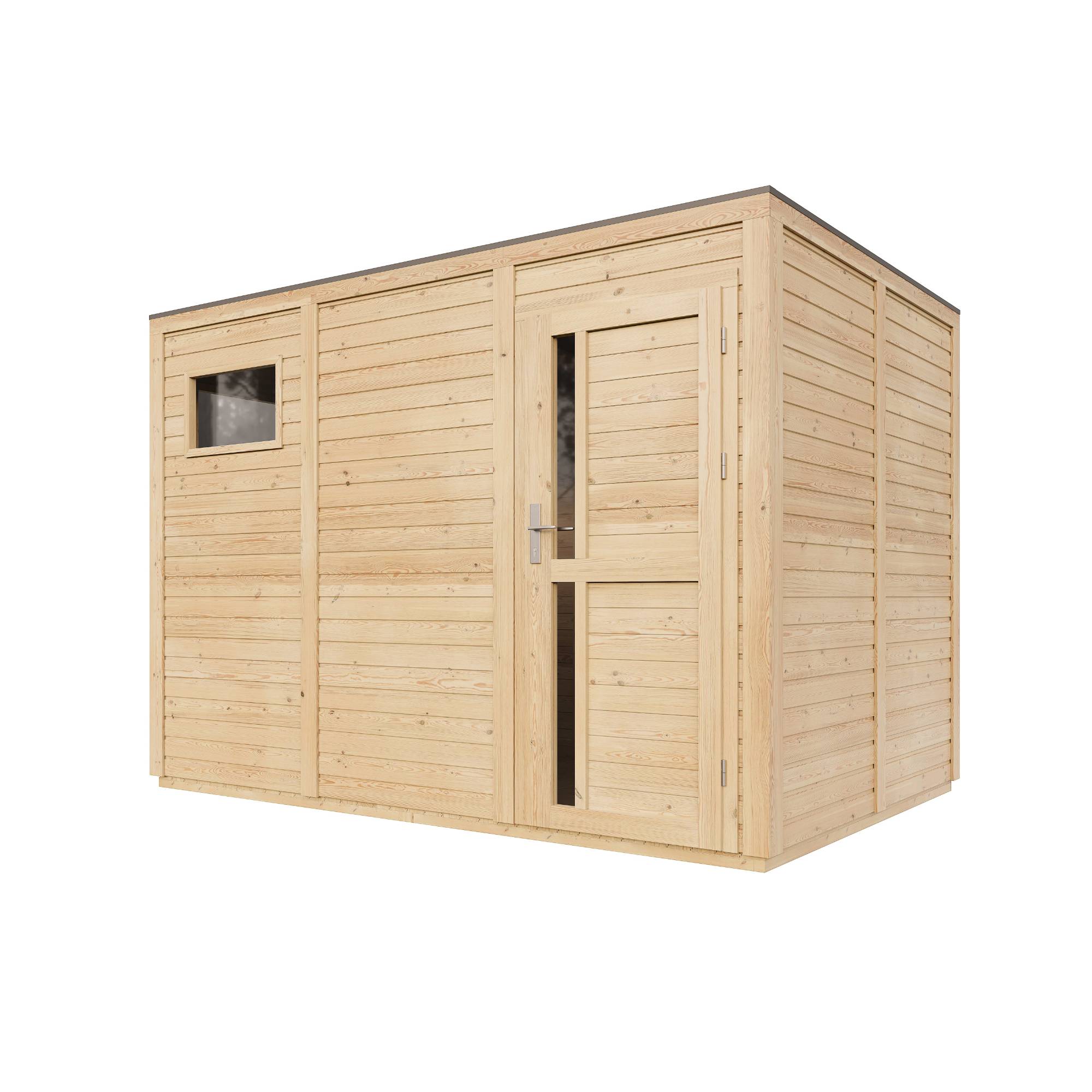 Timbela - Abri de jardin en bois 6,18 m² / 202x306xH210 cm - Timbela M326F1 - Image 3