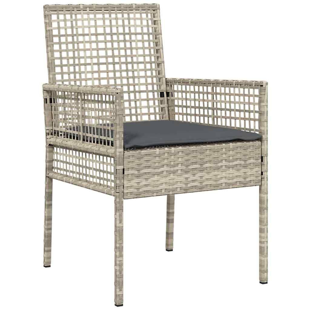 PANGIVO - Chaise de jardin polyrotin gris clair 55 x 53 x 85 cm (2 pcs) - PANGIVO - Image 4