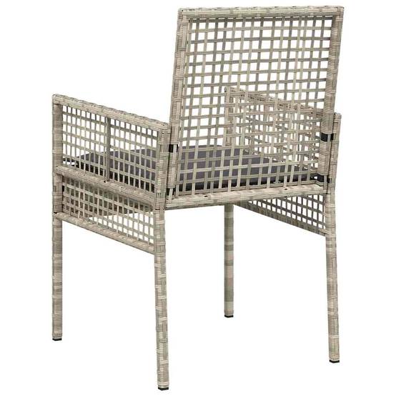 PANGIVO - Chaise de jardin polyrotin gris clair 55 x 53 x 85 cm (2 pcs) - PANGIVO - Image 7