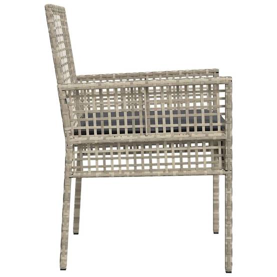 PANGIVO - Chaise de jardin polyrotin gris clair 55 x 53 x 85 cm (2 pcs) - PANGIVO - Image 6