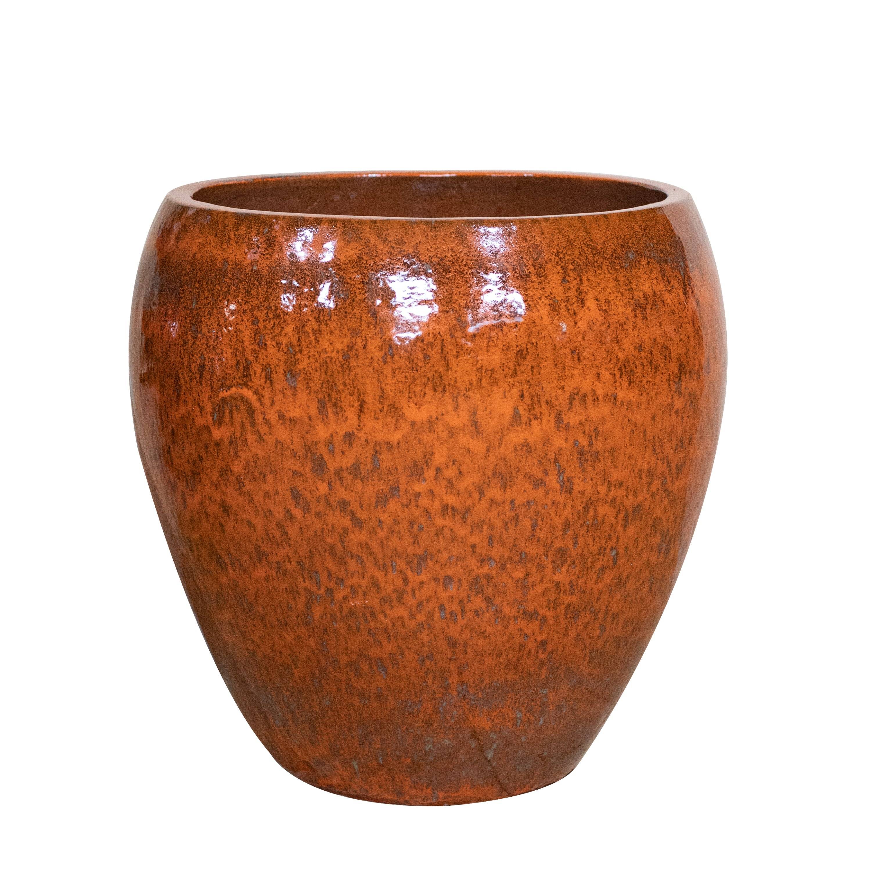 Pot LAFONTAINE 50x51cm rouille d'automne - Image 2